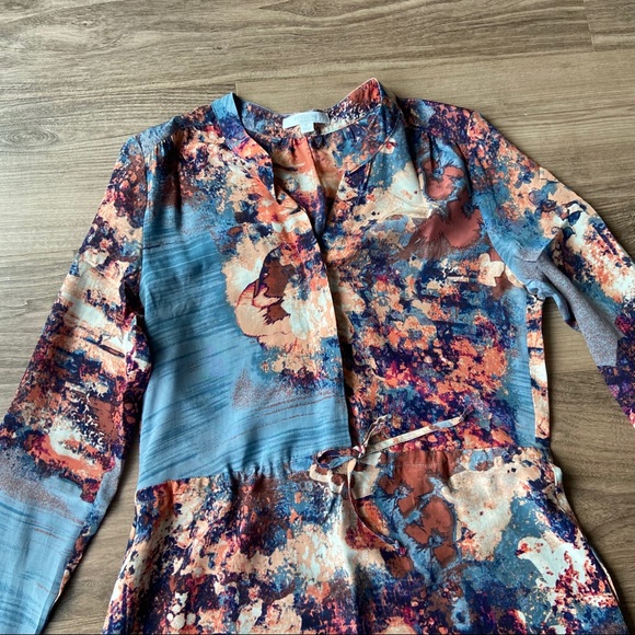 Piperlime Collection Silk Drawstring Shirtdress XS - Picture 3 of 11